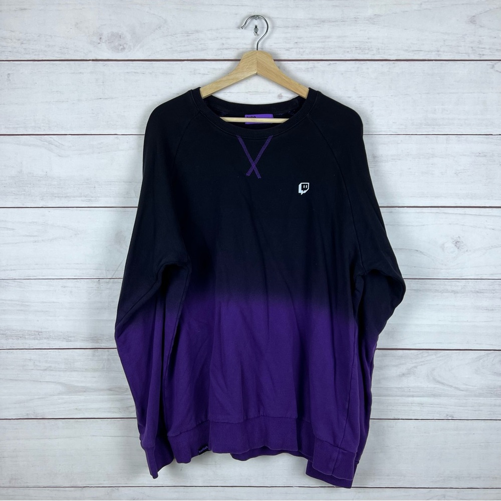 Twitch Tie Dye Pullover Sweatshirt Large